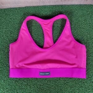 Savage X Fenty Racerback Sports Bra Medium Support Hot‎ Pink Activewear 1X
